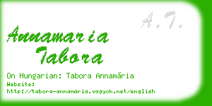 annamaria tabora business card